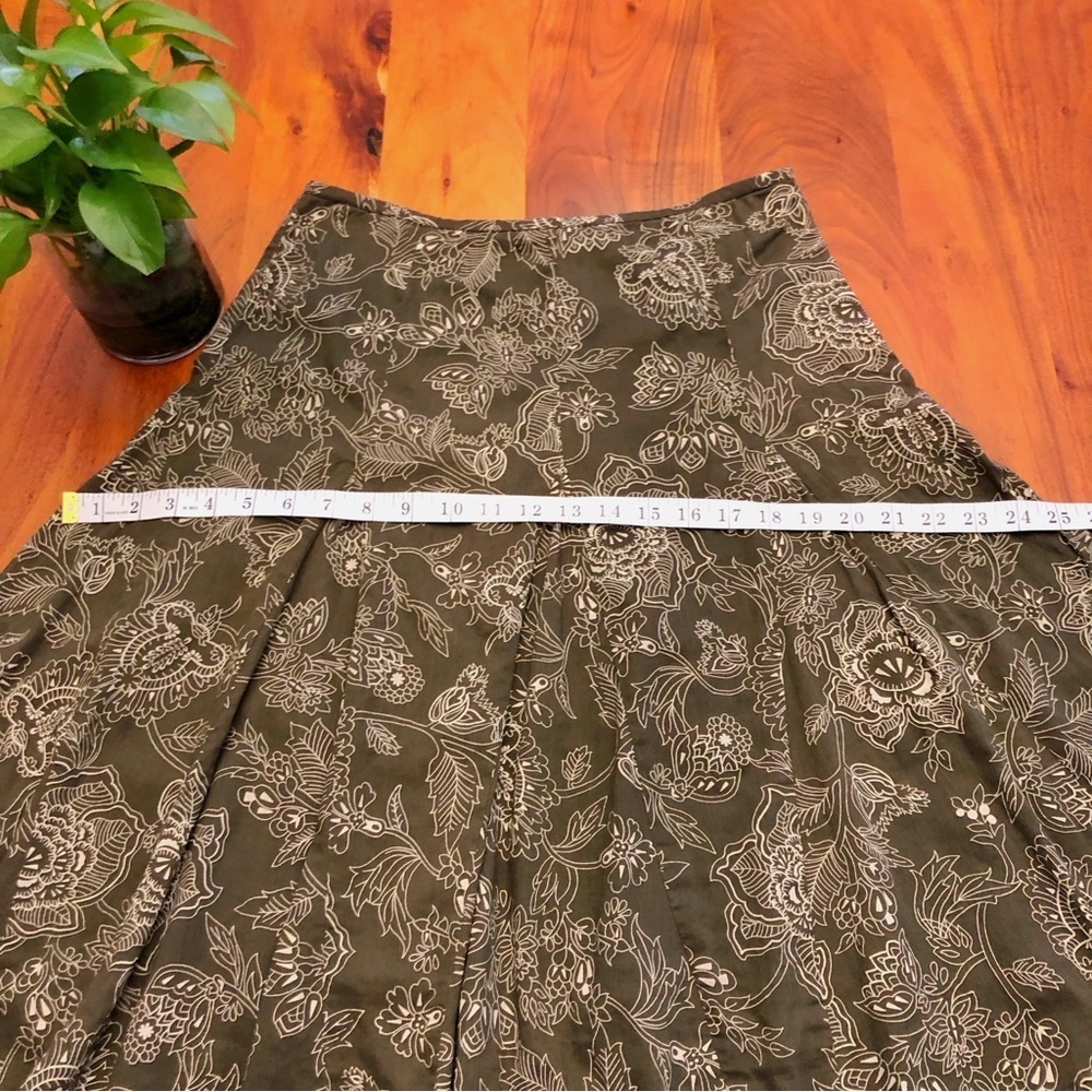 Reitmans Boho Floral Pattern Cottagecore Festival Summer A Line Midi Skirt - Picture 11 of 15